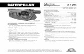 Marine 3126 Propulsion - Cat | Cummins | Detroit · PDF fileOil Change Interval — hrs..... 250 Caterpillar DEO 10W30 or 15W40 Engine Weight, Net Dry (approx) — kg ... 606 49.0