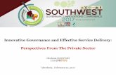 Innovative Governance and Effective Service Delivery ... · PDF fileInnovative Governance and Effective Service Delivery: Perspectives From The Private ... Kenya - Economic rights