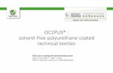 OC2PUS® : solvent-free polyurethanecoated technicaltextilescluster-innovatieve-coatings.be/wp-content/uploads/201… ·  · 2017-05-04solvent-free polyurethanecoated technicaltextiles