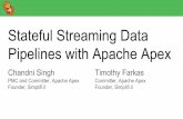 Stateful Streaming Data Founder, PMC and · PDF file · 2017-12-14Anatomy of An Apex Application Tuple: Discrete unit of information sent from one operator to another. Operator: Java