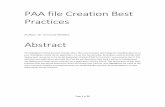 PAA file Creation Best Practices - IBM DeveloperWorks · PDF filePAA file Creation Best Practices ... Installing non-portlet war files ... You also created an xmlaccess script to configure