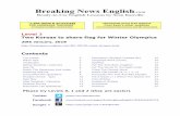 Breaking News English · PDF fileBreaking News English.com Ready-to-Use English Lessons by Sean Banville “1,000 IDEAS & ACTIVITIES ... The Olympics will take place between the 9th