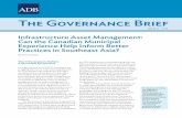 The Governance Brief - Asian Development Bank · PDF fileThe Governance Brief ... While the municipalities and the Federation of ... systems and asset management tracking software