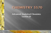 Advanced Analytical Chemistry Lecture 23chemistry.unt.edu/~tgolden/courses/Lecture 23 X-ray Methods.pdf · Scintillation Detector X-rays are absorbed by the crystal and raises electrons