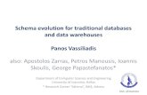 Schema evolution for traditional databases and data ...cs.ulb.ac.be/conferences/ebiss2015/files/slides/vassiliadis_ebiss... · Schema evolution for traditional databases and data