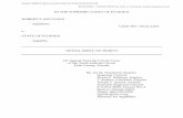 ROBERT P. MCCLOUD STATE OF FLORIDA Appellee. INITIAL BRIEF ... · PDF fileSTATE OF FLORIDA Appellee. INITIAL BRIEF ON MERITS ... Brooks v. State, ... Pearce v.State, 880 So. 2d 561