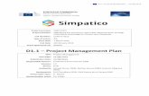 D1.1 Project Management Plan - European Commission · PDF fileSIMPATICO - 692819 D1.1 – Project Management Plan Page 2 of 55 Version History Version Date Author Partner Description