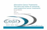 Alternative cancer therapy 2011.ppt - CANSA – The · PDF fileplants green. Chlorophyll-rich foods like what grass, algae, seaweeds and green ... Tiervlei Trial Centre, Karl Bremer