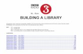 BUILDING A LIBRARY - BBCdownloads.bbc.co.uk/radio3/classical/cdreview/bal1011.pdf · BUILDING A LIBRARY All selections were ... Pierre Hantaï (organ), La Petite Bande, Sigiswald