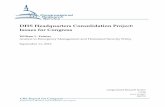 DHS Headquarters Consolidation Project: Issues … Headquarters Consolidation Project: Issues for Congress Congressional Research Service Summary The Department of Homeland Security
