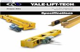 Specifications - · PDF filefor single girder crane kits with spans to 48' and ... 1 Hand Chain Link Cross Shaft Coupling as noted above For Runway Flange Widths of 4" - 6¼" 5 ton.