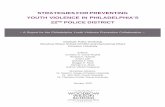 STRATEGIES FOR PREVENTING YOUTH VIOLENCE IN PHILADELPHIA · PDF fileSTRATEGIES FOR PREVENTING. YOUTH VIOLENCE IN PHILADELPHIA’S ... Dr. John Rich, ... Jennifer Barr (SEPTA)