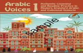 sample - Arabic Language Learning Materialslingualism.com/wp-content/uploads/2016/08/Sample-Arabic-Voices-1...all Arabs have in common is that they all speak a local ... English, and