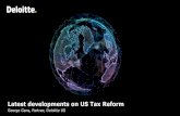 Latest developments on US Tax Reform - Deloitte developments on US Tax Reform © 2017 Brightman Almagor Zohar & Co. 2 Latest developments on US Tax Reform Planning Considerations For