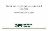 Nutrition for the Musculoskeletal  · PDF file · 2013-02-27Nutrition for the Musculoskeletal Practice ... The Medical Biochemistry Page. ... subchondral bone,
