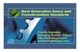 Next Generation Query and Transformation - Datypic, Inc. · PDF file · 2017-09-22Next Generation Query and Transformation Standards Priscilla Walmsley ... XPath 2.0 XPath 1.0 Path