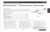 Dayton® Vacuum Pump - Grainger Industrial Supply air regulator to pump body (ref. #1). Secure air regulator in upright position. 3. Remove plug in hole directly below air regulator