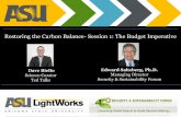 Restoring the Carbon Balance- Session 1: The …files.constantcontact.com/ce6a496a001/19c78ee5-1100-4659-9110-0c09...Restoring the Carbon Balance- Session 1: The Budget Imperative