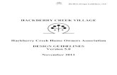 Hackberry Creek Home Owners Association DESIGN GUIDELINES ... ARC... · HCHOA Design Guidelines, v5.0 HACKBERRY CREEK VILLAGE Hackberry Creek Home Owners Association DESIGN GUIDELINES
