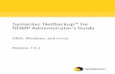 Symantec NetBackup for NDMPAdministrator'sGuide 3 Configuring NDMP backup to NDMP-attached devices 39 About configuring NDMP-attached devices 39 Authorizing access to the NDMP host