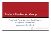 Product Realization Group - Ops A La · PDF file©Product Realization Group, Inc., 2010 Michael Gozzo Bio Michael W. Gozzo is President and Founder of THE TOTAL BUSINESS CONSULTING