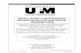 UNIVERSAL FLOW MONITORS, INC ... - Industrial · PDF fileUNIVERSAL FLOW MONITORS, INC. 3 DTMAN 200.2M - REV #2 - 04/14/03 R Style Control Box with Transmitter Options The "R" style