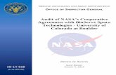 Audit of NASA’s Cooperative Agreement with BioServe · PDF fileOMB Office of Management and Budget ... University of Colorado at Boulder ... and the Agency awarded the University