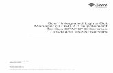 Integrated Lights Out Manager (ILOM) 2.0 Supplement for ... · PDF fileTM Integrated Lights Out Manager (ILOM) ... and decompilation.No partofsuch productor technology,orof this document,