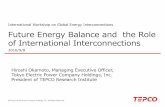 International Workshop on Global Energy … Calculation Example of Japan’s Energy Balance in 2050 Non-electricity Electricity Additional Energy Saving from Electrification in Areas