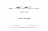 matpower - Power Systems Engineering Research Center · PDF file · 2017-02-213.6 MATPOWER Options ... To run a simple Newton power flow on the 9-bus system specified in the file