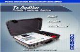 Portable Transformer Analyzer - · PDF fileleading solution for testing current and potential transformers while they remain in ... CT Burden and Ratio Testing ... Locking 20 Amp safety