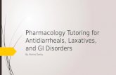 Pharmacology Tutoring for Antidiarrheals, Laxatives, · PPT file · Web view · 2016-05-03Pharmacology Tutoring for Antidiarrheals, Laxatives, and GI Disorders. ... Which of the