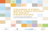 White Paper-Best Practices to Next Practices Booklet · PDF fileBEST PRACTICES TO NEXT PRACTICES ... – Municipal Corporation of Greater Mumbai ... (CGHS) such as wellness clinics