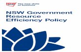 NSW Government Resource Efficiency Policy (GREP) · PDF fileForeword The NSW Government Resource Efficiency Policy will reduce the cost of providing core services and make resource
