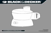 FX400 - BLACK+DECKERservice.blackanddecker.co.uk/...//docpdf/fx400_t1_qs.pdf ·  · 2014-10-28your work top or table. Route the cord carefully to avoid tripping ... The juicer is