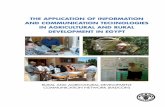 The Application of Information and Communication ... APPLICATION OF INFORMATION AND COMMUNICATION TECHNOLOGIES IN AGRICULTURAL AND RURAL DEVELOPMENT IN EGYPT RURAL AND AGRICULTURAL