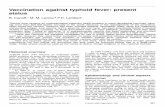 Vaccination against typhoid fever: present statuswhqlibdoc.who.int/bulletin/1994/Vol72-No6/bulletin_1994...Vaccination against typhoid fever: present status B. Ivanoff1 M. M. Levine,2