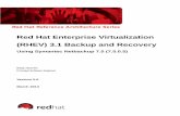 Red Hat Enterprise Virtualization (RHEV) 3.1 Backup … Hat Enterprise Virtualization (RHEV) 3.1 Backup and Recovery Using Symantec Netbackup 7.5 (7.5.0.5) Balaji Jayavelu Principal