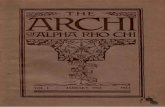 EARCHI OF ALPHA RHO CHI · PDF fileEARCHI OF ALPHA RHO CHI JANUARY, 1916 ... of the oracle, ... other fellow \ivas to be a fraternity brother and a life-long friend