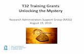 T32 Training Grants Unlocking the Mysteryresearch.unc.edu/files/2012/11/ccm3_021144.pdfcandidates. Targeted Recruitment Activities • Visit schools with substantial minority enrollments
