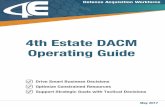 4th Estate DACM Operating Guide May · PDF fileOptimize student travel dollars ... The personalized dashboard provides a snapshot of your progress in meeting acquisition position requirements