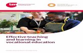 Effective teaching and learning in vocational educationcoopergibson.co.uk/110052RP_effective VET_final report.pdf · and learning in vocational education ... 2 Effective teaching