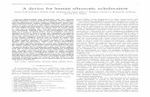 IEEE TRANSACTIONS ON BIOMEDICAL …libertyhamilton.com/papers/SonicEye.pdf · A device for human ultrasonic echolocation ... ultrasonic, blind, assistive device I. ... visually identical