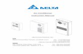 Air Conditioner Instruction Manual - · PDF fileAir Conditioner Instruction Manual DELTA ELECTRONICS, INC. ... and follow the instructions contained within. ... flashes to help identify