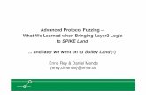 Advanced Protocol Fuzzing – What We Learned when · PDF fileAdvanced Protocol Fuzzing – What We Learned when Bringing Layer2 Logic to SPIKE Land ... Not really “a protocol”