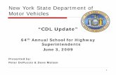 New York State Department of Motor  · PDF fileCourt can order the installment of the Ignition Interlock Device ... fingerprint based check ... (518) 473-9938 . Or