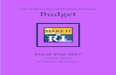State of Rhode Island and Providence Plantations … Year Budgets/Operating Budget 2017...State of Rhode Island and Providence Plantations Budget ... 1, 2014, the Rhode Island Board
