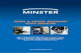 OPEN A CREDIT ACCOUNT WITH MINSTER CREDIT ACCOUNT APPLICATION FORM PLEASE COMPLETE IN BLOCK CAPITALS CREDIT SERVICES USE ONLY YOUR BUSINESS DETAILS COMPANY/TRADING NAME: LIMITED COMPANY