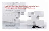 Human Capital Services Assessment Findings and Recommendations · PDF fileHuman Capital Services Assessment Findings and Recommendations ... - Kansas State University Activity Survey