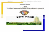 BITS Pilani Brochure for the - hciseychelles.com Pilani Brochure for the Pan-African e ... kvenkat@pilani.bits-pilani.ac.in WILP Unit ... The application p roc ess ,annou nc m nt of